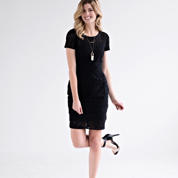 Modcloth Dresses & Skirts - Mata Traders Black Lace Overlay Dress